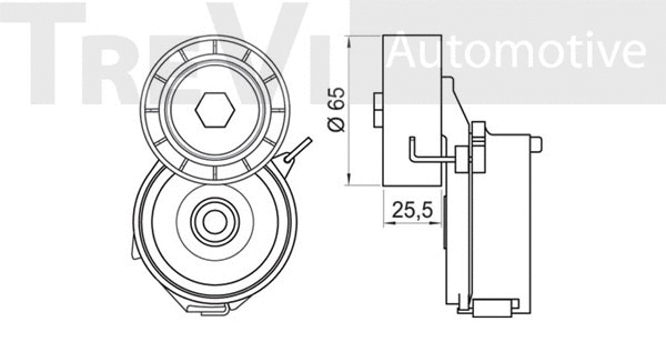 Tensioner Lever, V-ribbed belt