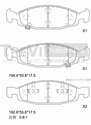 Brake Pad Set, disc brake (PF1146)