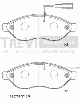 Brake Pad Set, disc brake (PF1648)