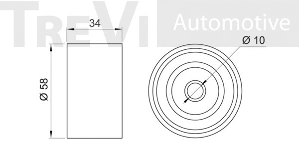Deflection/Guide Pulley, timing belt