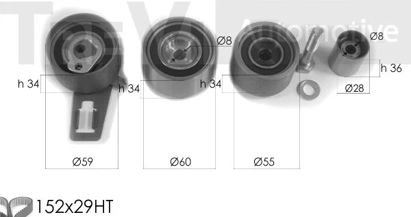 Timing Belt Kit (KD1304)