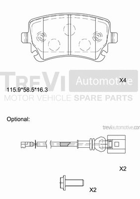 Brake Pad Set, disc brake (PF1213)