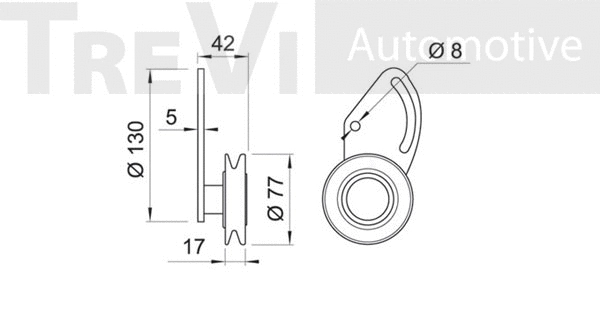 Tensioner Pulley, V-belt