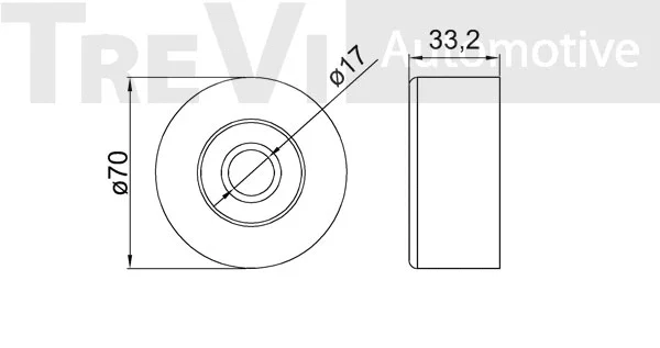 Deflection/Guide Pulley, V-ribbed belt