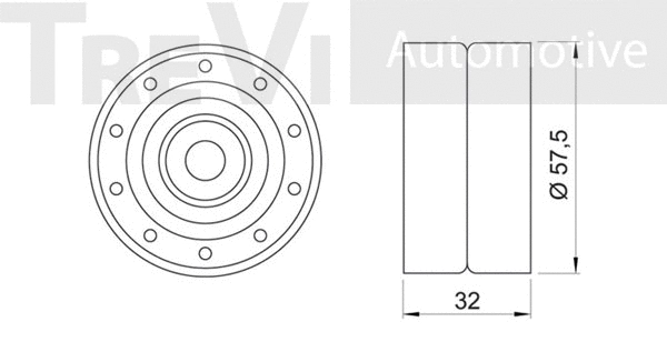 Deflection/Guide Pulley, timing belt