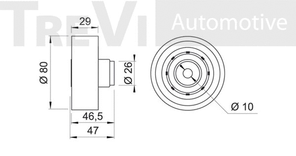 Deflection/Guide Pulley, timing belt
