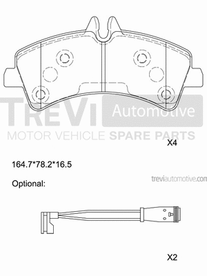 Brake Pad Set, disc brake (PF1645)