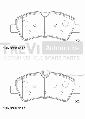 Brake Pad Set, disc brake (PF1670)