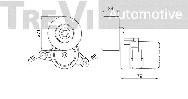 Tensioner Lever, V-ribbed belt