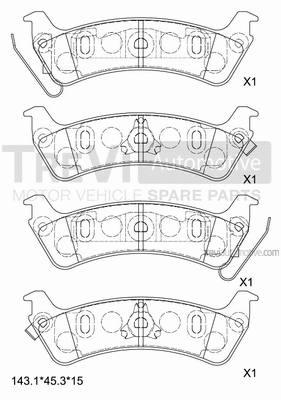 Brake Pad Set, disc brake (PF1163)
