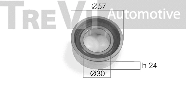 Deflection/Guide Pulley, timing belt (TD1506)