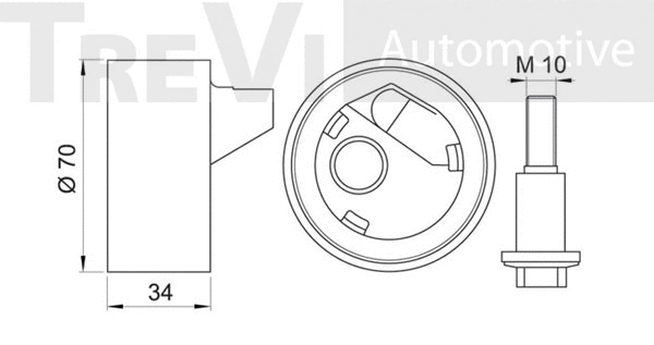 Deflection/Guide Pulley, timing belt