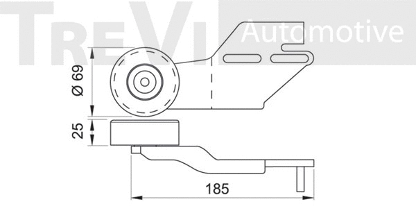 Tensioner Pulley, V-ribbed belt