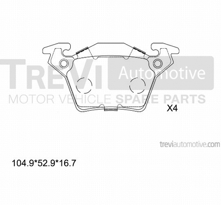 Brake Pad Set, disc brake (PF1620)