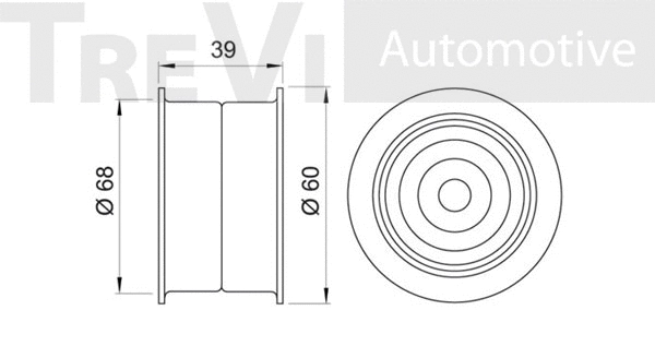 Deflection/Guide Pulley, timing belt
