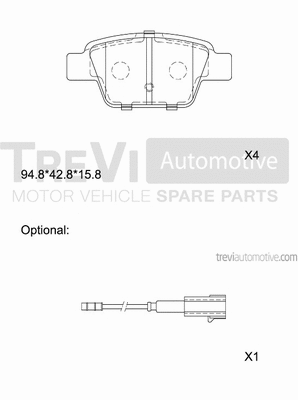 Brake Pad Set, disc brake (PF1119)
