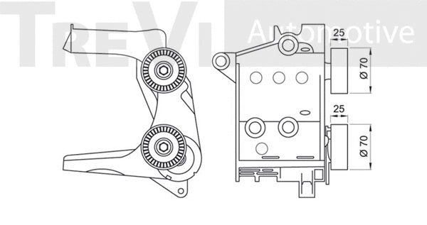 Tensioner Lever, V-ribbed belt