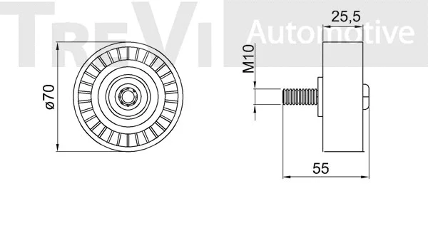 Deflection/Guide Pulley, timing belt