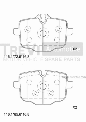Brake Pad Set, disc brake (PF1469)
