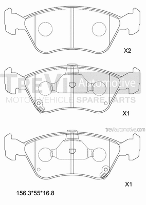 Brake Pad Set, disc brake (PF1063)