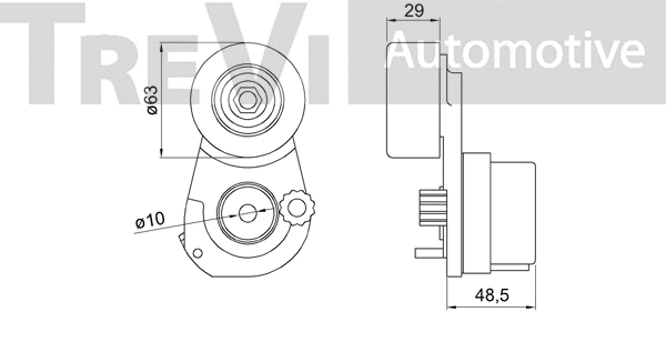 Tensioner Lever, V-ribbed belt
