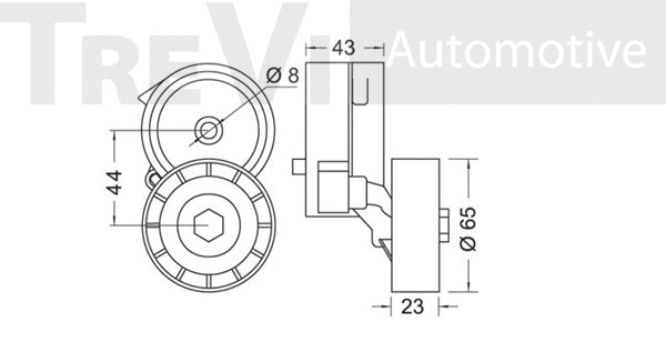 Tensioner Pulley, V-ribbed belt