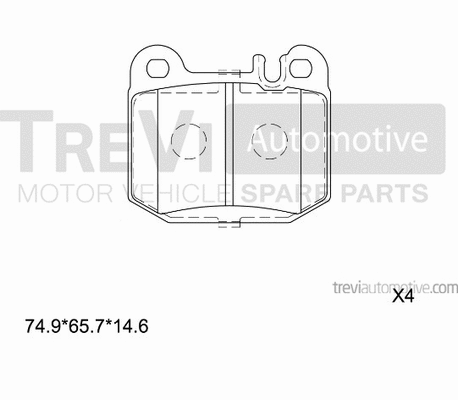 Brake Pad Set, disc brake (PF1142)