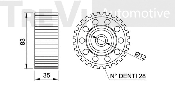 Deflection/Guide Pulley, timing belt