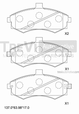 Brake Pad Set, disc brake (PF1281)
