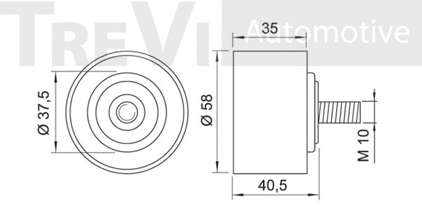 Deflection/Guide Pulley, timing belt