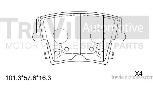 Brake Pad Set, disc brake (PF1326)