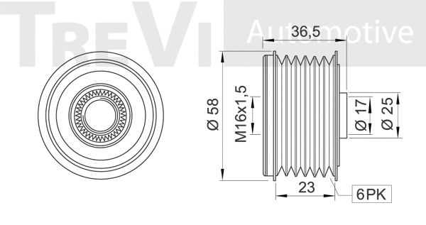 Alternator Freewheel Clutch