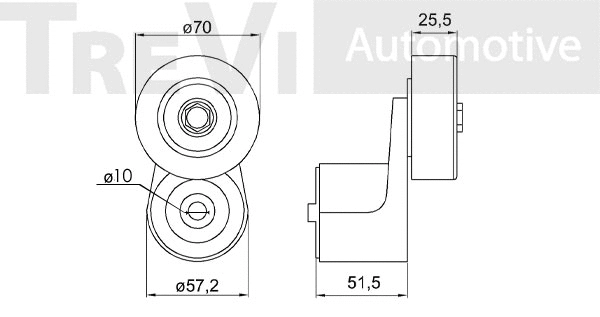 Tensioner Lever, V-ribbed belt