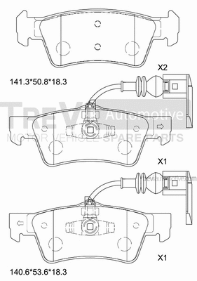 Brake Pad Set, disc brake (PF1114)