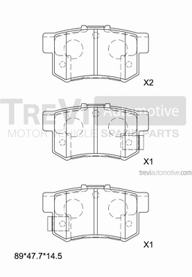Brake Pad Set, disc brake (PF1224)