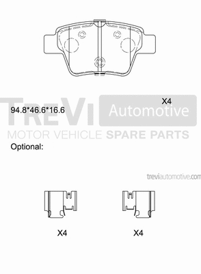 Brake Pad Set, disc brake (PF1259)