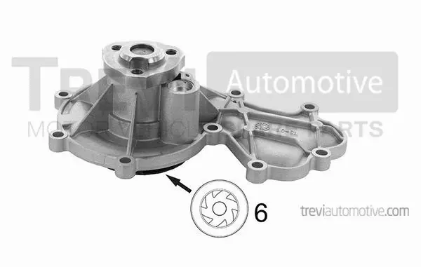 Water Pump, engine cooling (TP1302)
