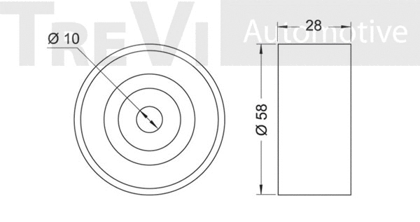 Deflection/Guide Pulley, timing belt