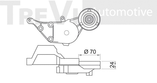Tensioner Lever, V-ribbed belt