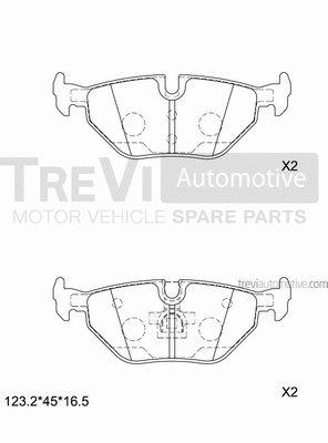 Brake Pad Set, disc brake (PF1056)