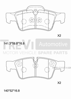 Brake Pad Set, disc brake (PF1276)