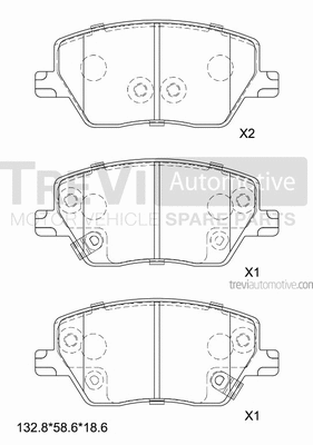 Brake Pad Set, disc brake (PF1526)