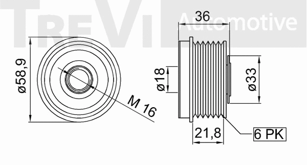 Alternator Freewheel Clutch