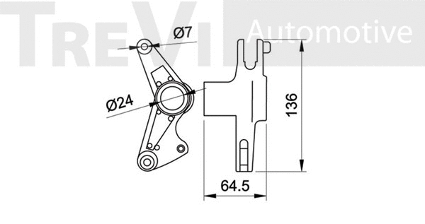 Tensioner Lever, V-ribbed belt
