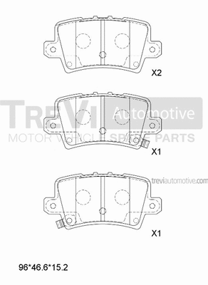 Brake Pad Set, disc brake (PF1287)
