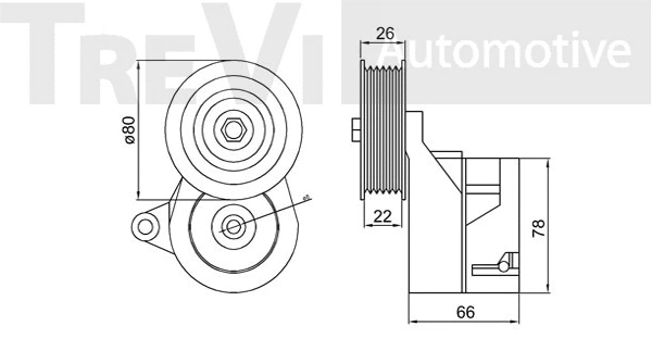 Tensioner Lever, V-ribbed belt