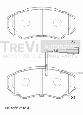 Brake Pad Set, disc brake (PF1628)