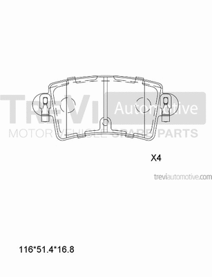 Brake Pad Set, disc brake (PF1626)