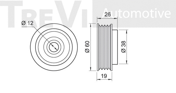 Tensioner Pulley, V-ribbed belt