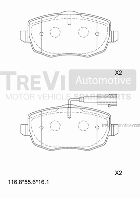 Brake Pad Set, disc brake (PF1336)